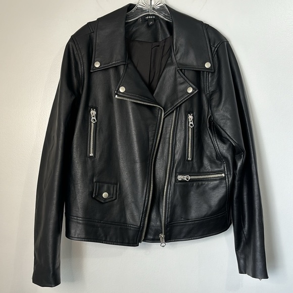 Torrid 1X Faux Leather Moto Jacket Black - Picture 4 of 10